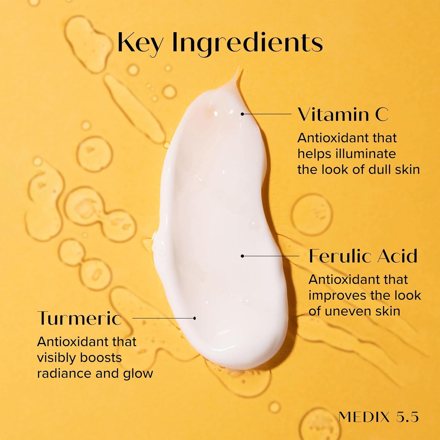 MEDIX 5.5 Vitamin C Cream Face Lotion & Body Lotion Moisturizer | Anti Aging Skin Care Firming & Brightening Cream Diminishes The Look Of Uneven Skin Tone, Age Spots, & Sun Damaged Dry Skin, 15 Fl Oz