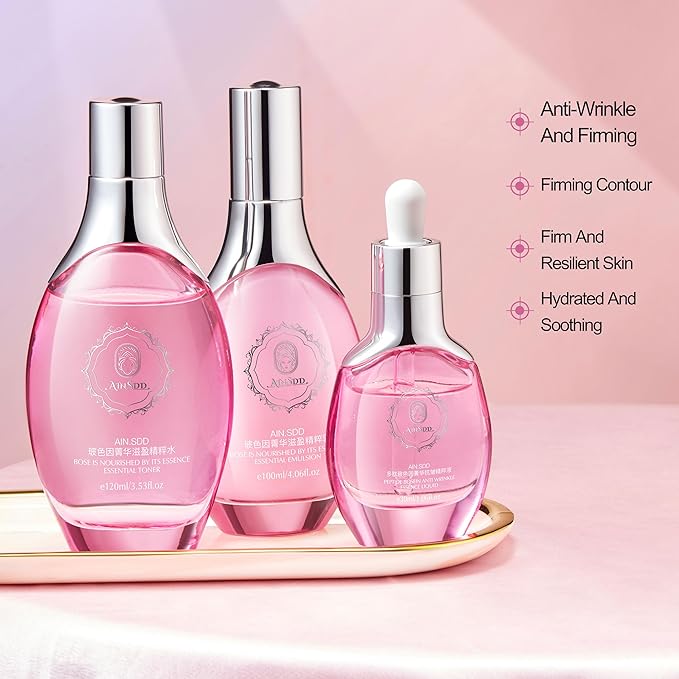 Hyaluronic Acid Anti Aging Skin Care Set Daily Skincare Kit For Women Gift Set 7 Pieces Women Beauty Set Valentine‘s day gift