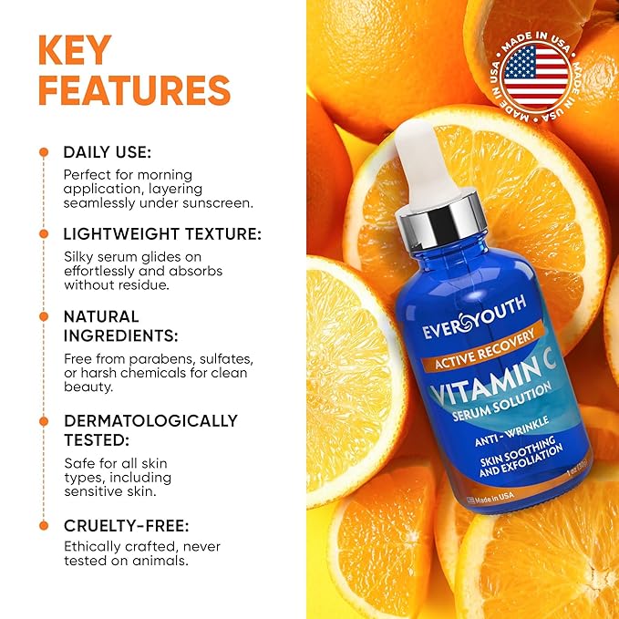 Night Cream Face Moisturizer & Vitamin C Serum 20% Bundle, Retinol, Collagen, Niacinamide Anti Aging Overnight Mask and Stem Cell Serum - Save 20%