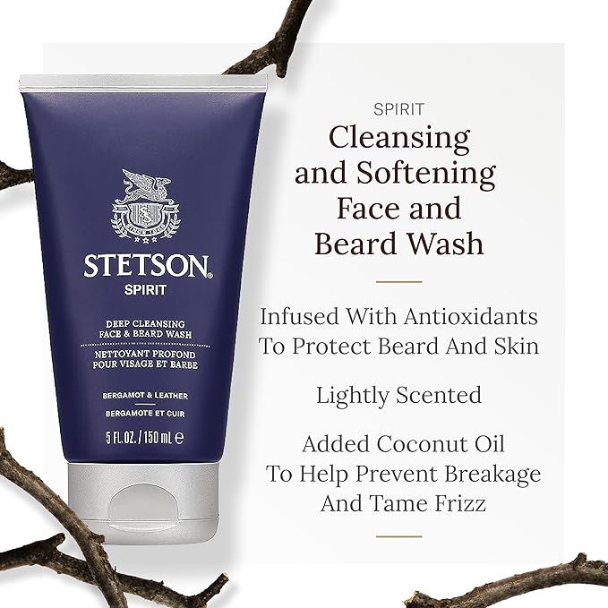 Stetson Spirit - Deep Clean Face & Beard Wash - 3 Pack