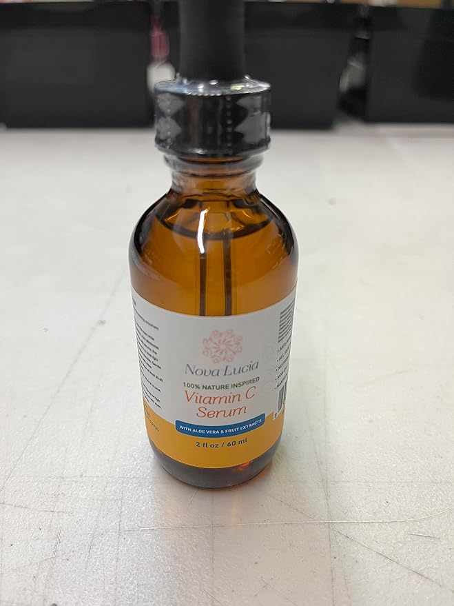 Vitamin C Serum for Face Anti Aging with Aloe Vera & Pro Vitamin Fruit Extracts Anti-Oxidant Anti Wrinkle Boost Collagen Production Day & Night 2oz