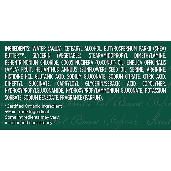 SheaMoisture Bond Repair Masque Amla Oil Deeply Moisturizes and Visibly Repairs Damage with Hydroplex Technology and Amla Oil for Stronger Hair with Restorative HydroPlex Infusion 11 oz