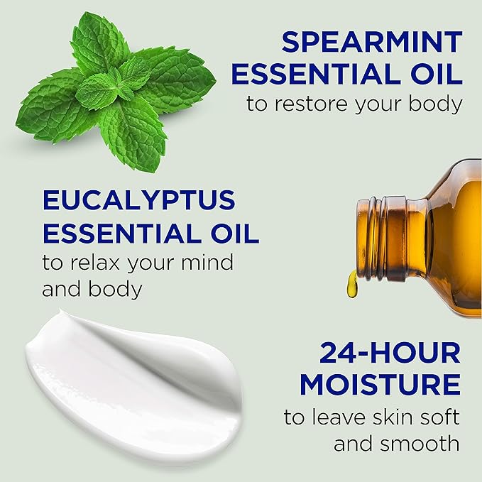 Dr Teal's Body Lotion, Eucalyptus & Spearmint & Essential Oils, 18 fl oz (Pack of 3)