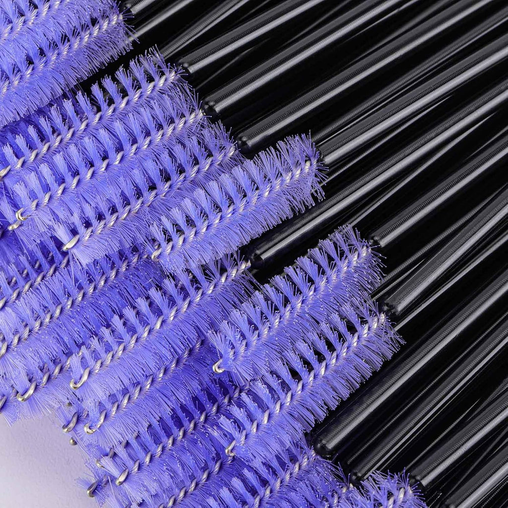 1000 Disposable Mascara Wands Eyelash Brushes Spoolies for Eyebrow Eye Lash Extension Multicolor