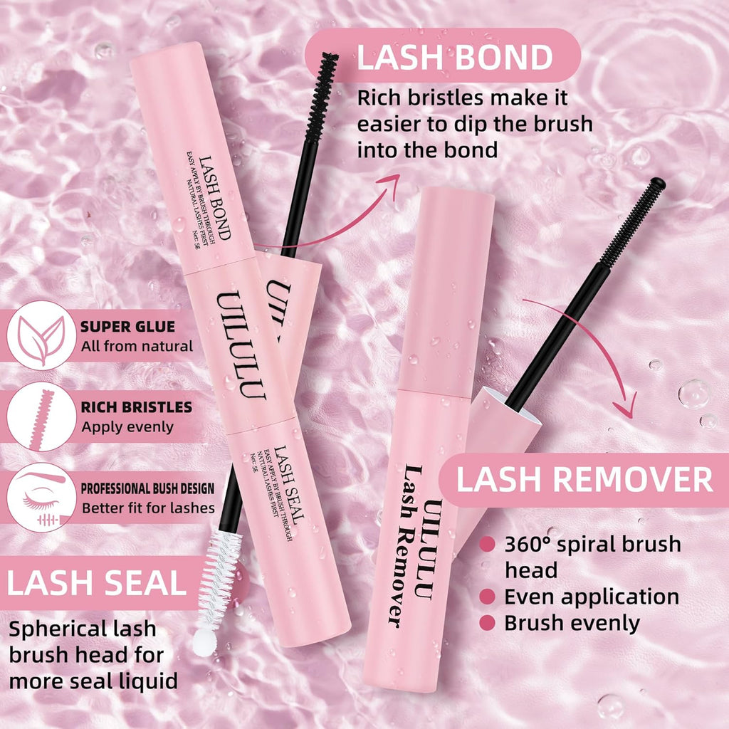 Lash Clusters kit 10-16mm DIY Lash Extension Kit 120 D Curl Manga Lash Clusters 0.07D Wispy Individual Lashes Clusters False Eyelashes Eye Lash Kits At Home Lash Extensions Kit U07 Kit