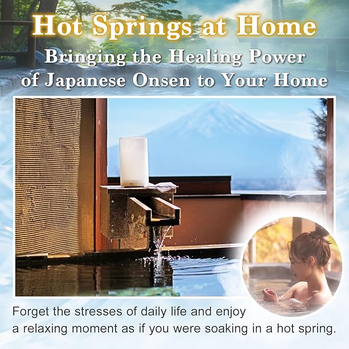 Japanese Hot Spring Bath Salt Onsen Thick Creamy Texture, Powder 600g (15 Baths) (Yuzu Aroma)