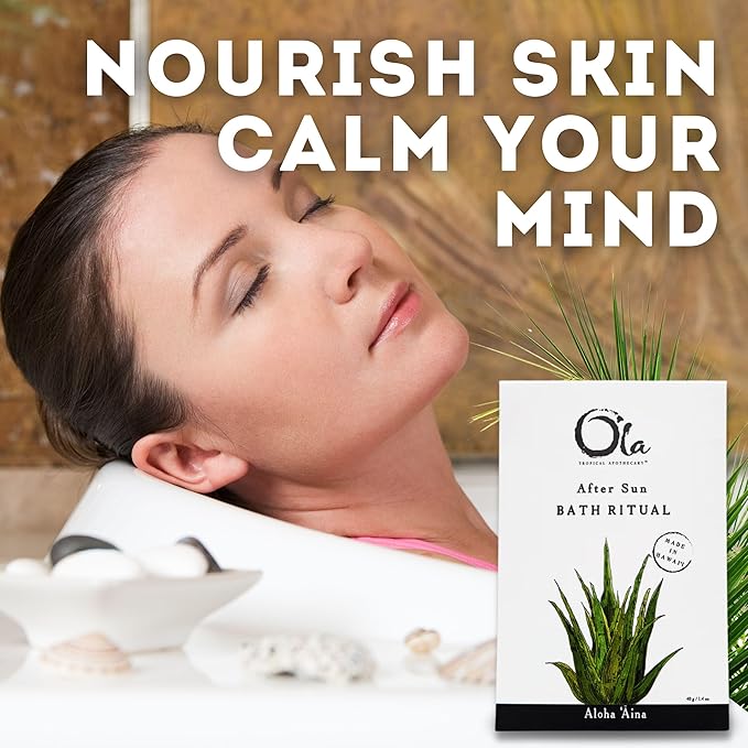 Ola Tropical Apothecary Unscented After Sun Hawaiian Sea Salt Bath Rituals - 1.4 oz