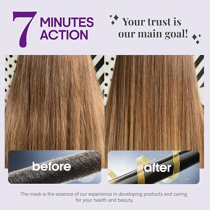 Hydrating Hair Mask - For Dry Damaged Hair - Moisturizing Keratin Treatment - Argan & Coconut Oil | Biotin | Collagen - Deep Conditioning, Anti Frizz Product for Women - Care for All HairTypes, 10 Oz