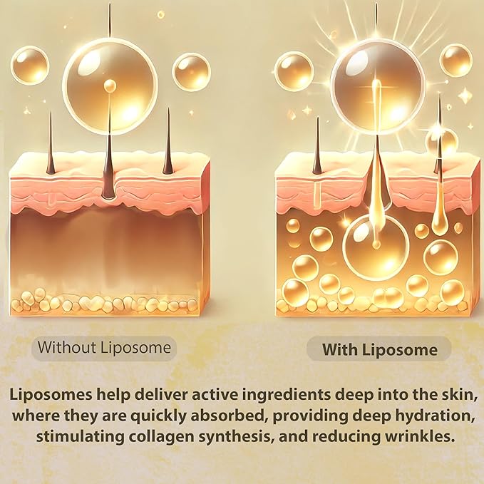 Vegan Collagen Serum for Women, Ampoule Serum with Mushroom Collagen & Idebenone, Face Serum for Anti Aging, Anti-Wrinkle, Glass Skin, Night Serum, Korean Skin Care, Suitable All Skin Types