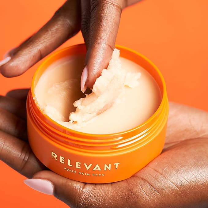 RELEVANT Melt-It-Off Cleansing Balm Makeup Remover Balm - Instantly Dissolve Waterproof Makeup Remover Balm - Hydrating, Anti-Aging, Plant-based Oil Cleanser for Face Balm with Chamomile Melting Balm