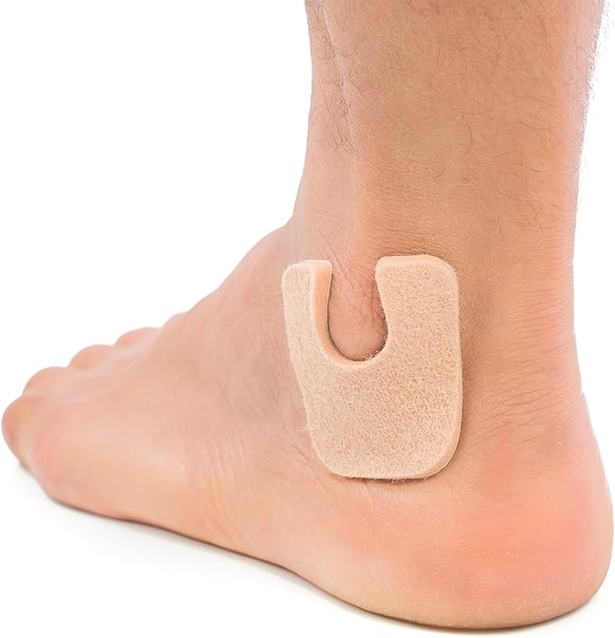 ZenToes U-Shaped Felt Callus Pads | Protect Calluses from Rubbing on Shoes | Reduce Foot and Heel Pain | Pack of 24 | 1/8” Self-Stick Pedi Cushions