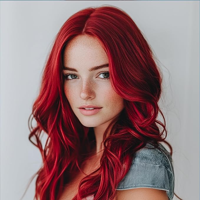 GK HAIR Global Keratin Red Red Bombshell Masque (7.05 Fl Oz/200 g) Semi-Permanent Long Lasting Hair Toning Color Pigments Moisturizing Styling and Coloring Mask for All Hair Types Unisex