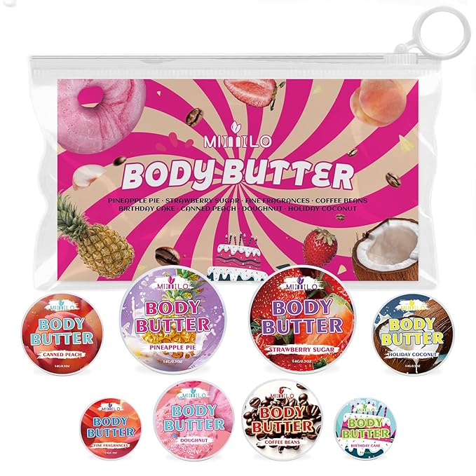 New Body Butter Body Glaze Whipped Body Butter for Women, Leaves Skin Soft Without Being Greasy Choose You Favorite Scent To Keep Skin Hydratedand Body Moisturizing Care Body Glaze Sample Kit