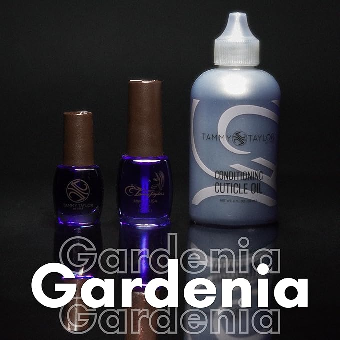 Tammy Taylor Hydrating Nail Cuticle Oil w/Cuticle Cream | Gardenia Cuticle Softener w/Vitamin E, Jojoba Oil, Natural Ingredients & USA Made Professional Nail Growth Oil for Growth & Strength .50 oz