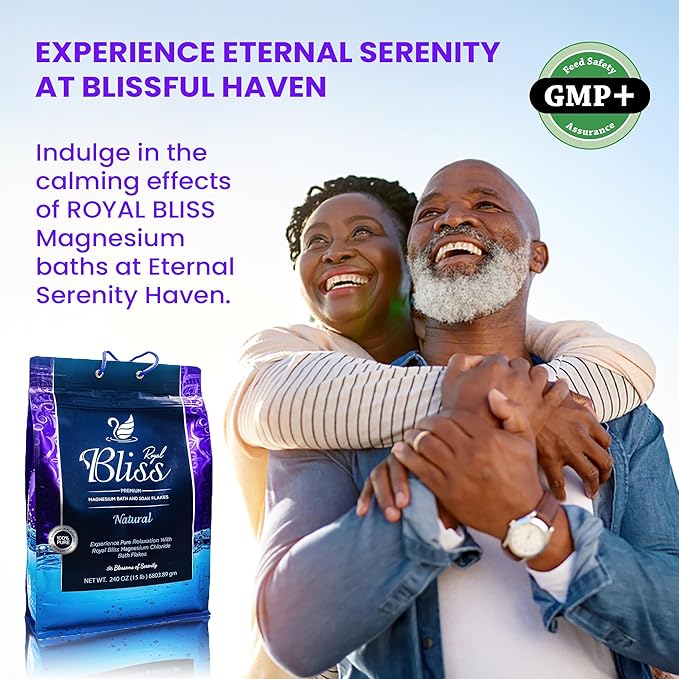 Magnesium Bath & Foot Soak Flakes, Epsom Salt Alternative, High-Absorption Minerals, Natural Salts for Relaxation, Wellness & Muscle Relief, Ideal for Soaking, Recovery, and Stress Relief 15 LB