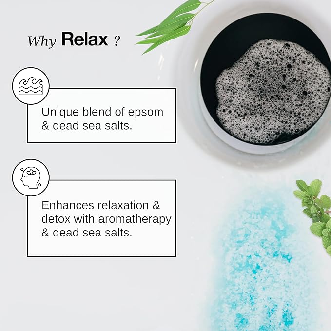 Relax Spa & Bath, Epsom & Dead Sea Salts, Aromatherapy Bath Salts for Hot Tub, Bath, or Spa, Infused with Magnesium, Mothers Day Gifts & Gifts for Mom, Eucalyptus Mint Scent