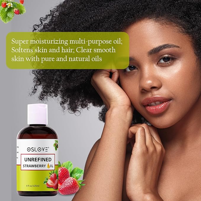 UNREFINED Strawberry Seed Oil-4 OZ by OSLOVE