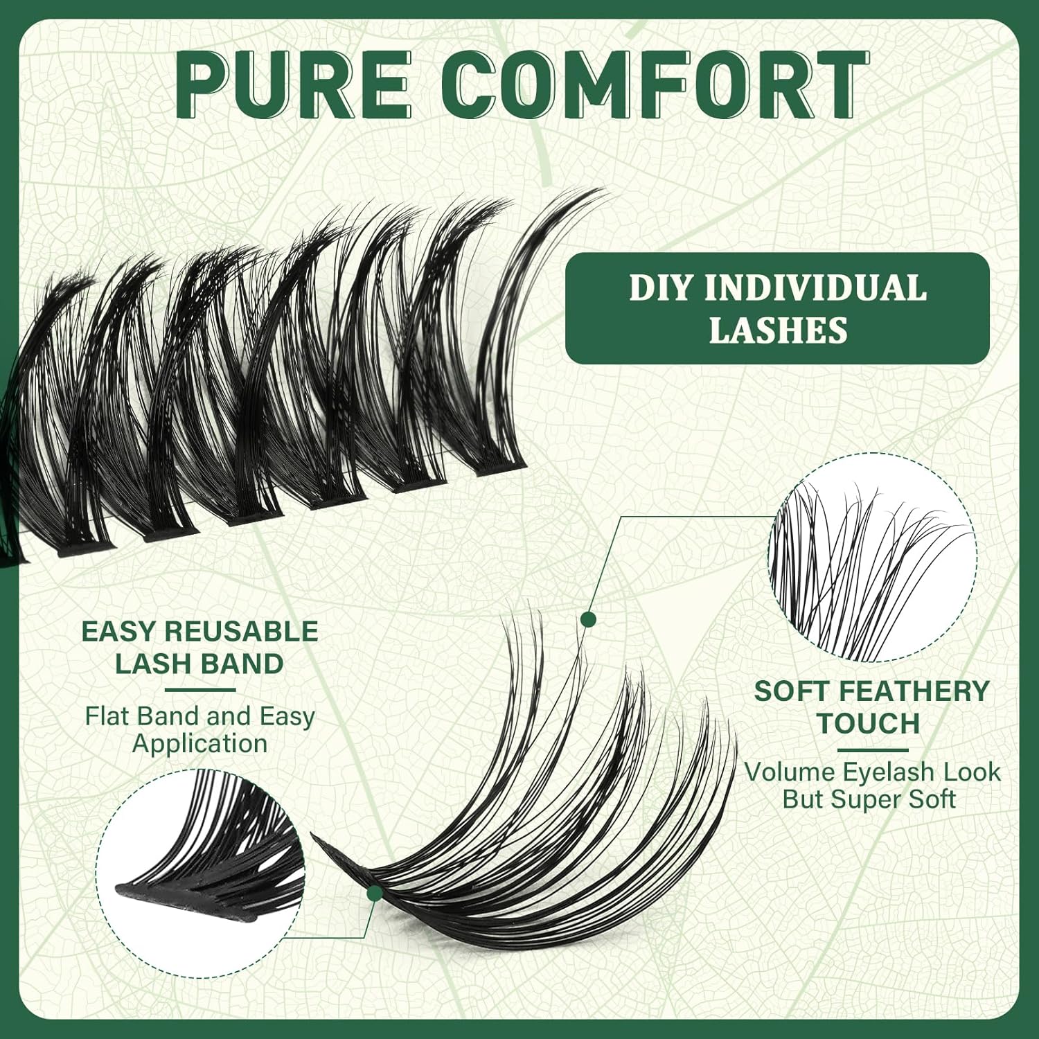Lash Clusters 280Pcs Eyelash Clusters KEYYOU 60D+80D C Curl 9-16MIX Clusters Lashes Thick Super Soft Wispy DIY Eyelash Extension at Home(60D+80D-C,9-16MIX)