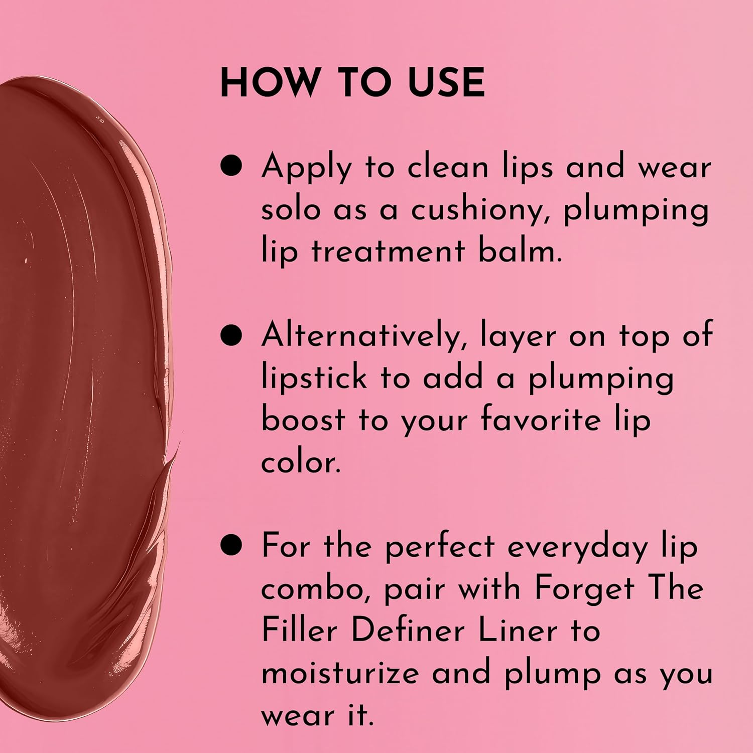 LAWLESS Forget the Filler Lip Plumping Line Smoothing Tinted Balm, Georgie, Pink, 0.09 Ounce