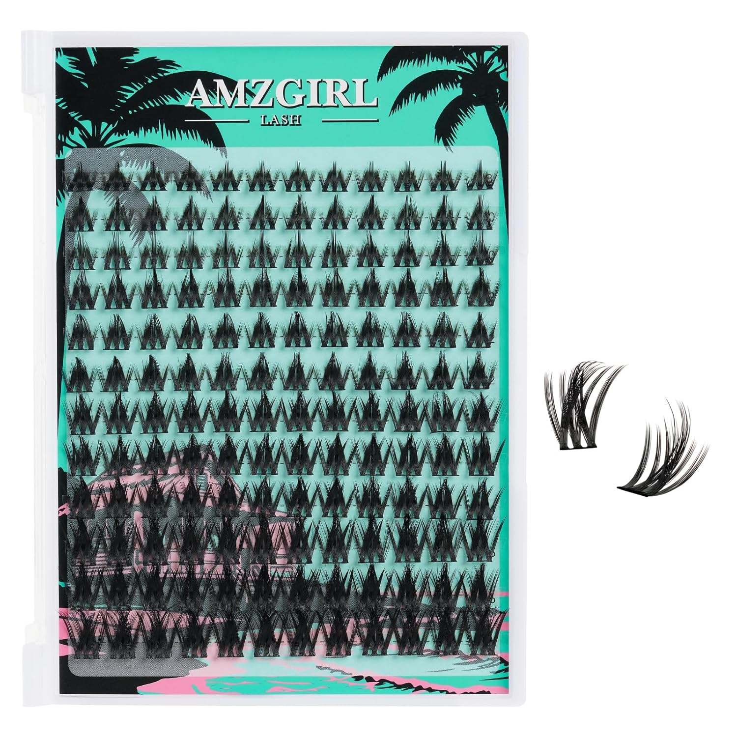 Fairy Lash Clusters Manga 144Pcs Eyelash Clusters Spiky Cluster Eyelash Extensions Individual Lashes Volume Anime Lash Clusters with Thin Band Lashes DIY at Home(Holiday,C-Mix8-18mm)