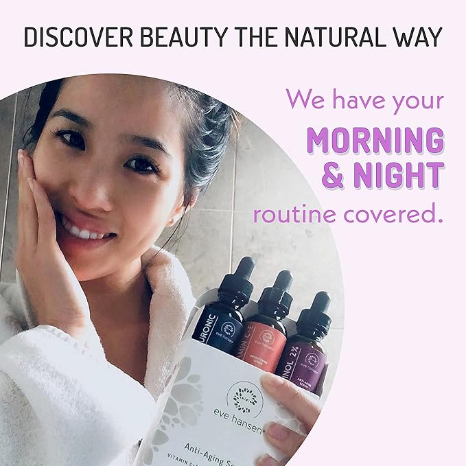 Eve Hansen Retinol Serum for Face 2% | (2oz) Facelift in a Bottle Wrinkle Filler Pore Minimizer Anti Aging Serum | Organic Retinol Anti Wrinkle Serum, Vitamin A Serum, Hyaluronic Acid