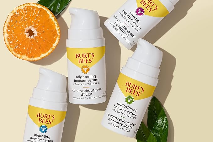 Burt's Bees Firming Collagen Face Serum, Mothers Day Gifts, Natural Origin Retinol Alternative Improves Skin Texture & Supports Anti-Aging, with Bakuchiol, Lightweight - Firming Booster (1 oz)