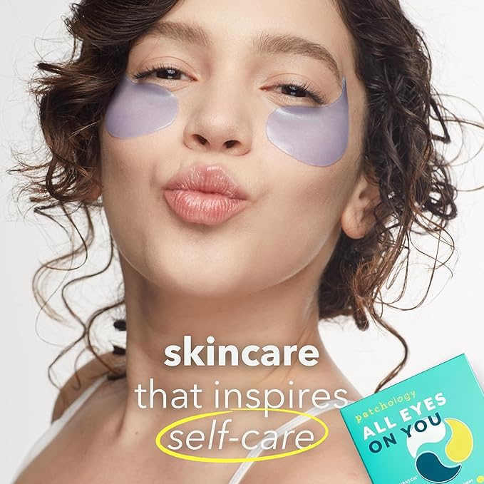 Patchology All Eyes On You Under Eye Mask - Retinol, Collagen & Green Tea Infused - Eye Gels for Dark Circles, Puffiness, & Wrinkles, Eye Patches for Night, Beauty Travel, Reduce Puffy Eyes (6 Pairs)