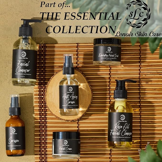 Anti-Aging Face Serum (1.9 fl.oz/56ml) | Natural, Fragrance-Free Facial Essence | Clean, Vegan, Cruelty Free Skincare for Men & Women | Essential Collection