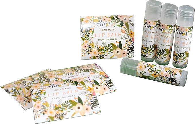 Assorted T5 50pcs Lip Balm Labels - Paper Stickers for Lip Balm Containers