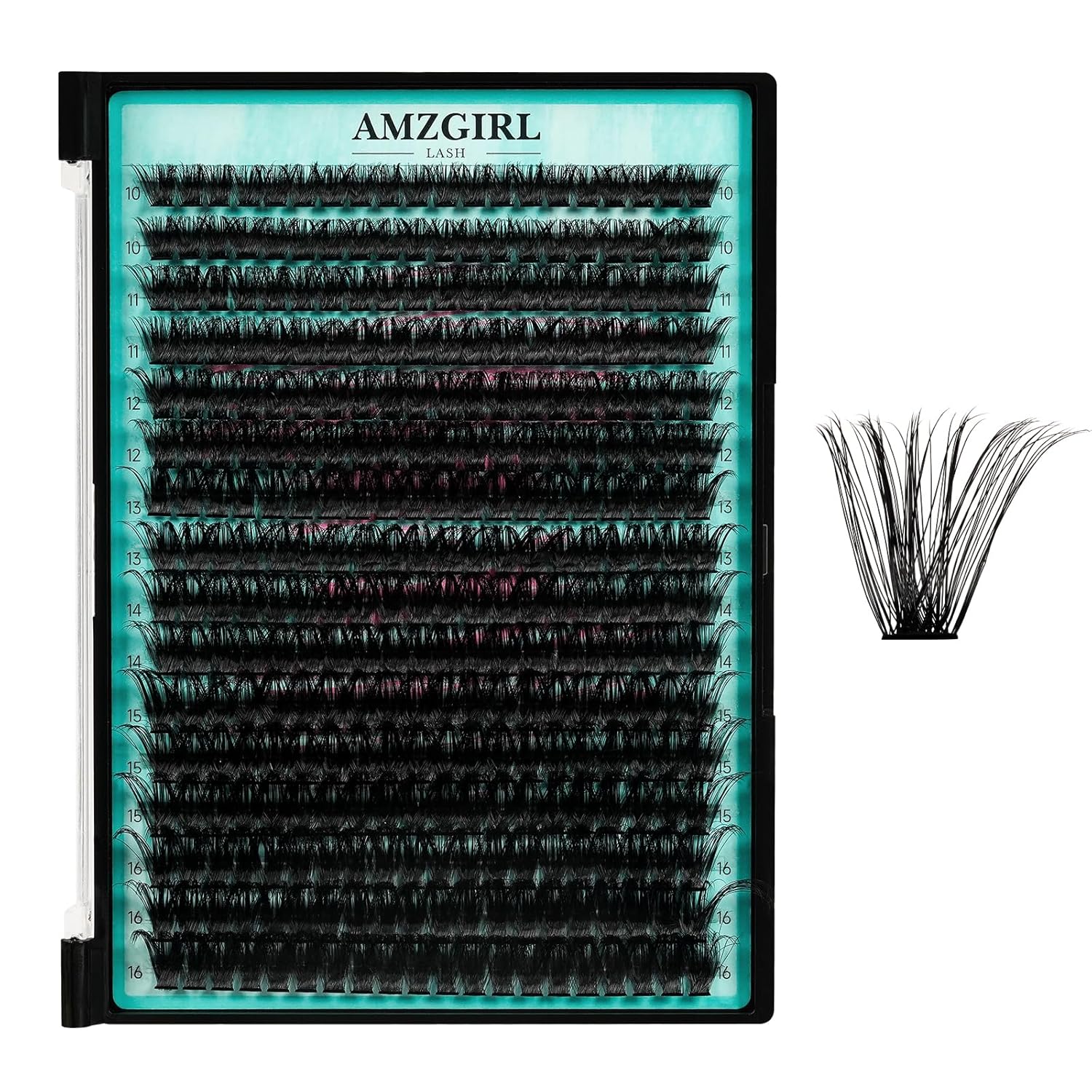 Lash Clusters 320Pcs 90D Eyelashes Cluster D Curl Individual Wispy Lashes Cluster for DIY Cluster Eyelash Extensions at Home for Beginners (Mix10-16mm)