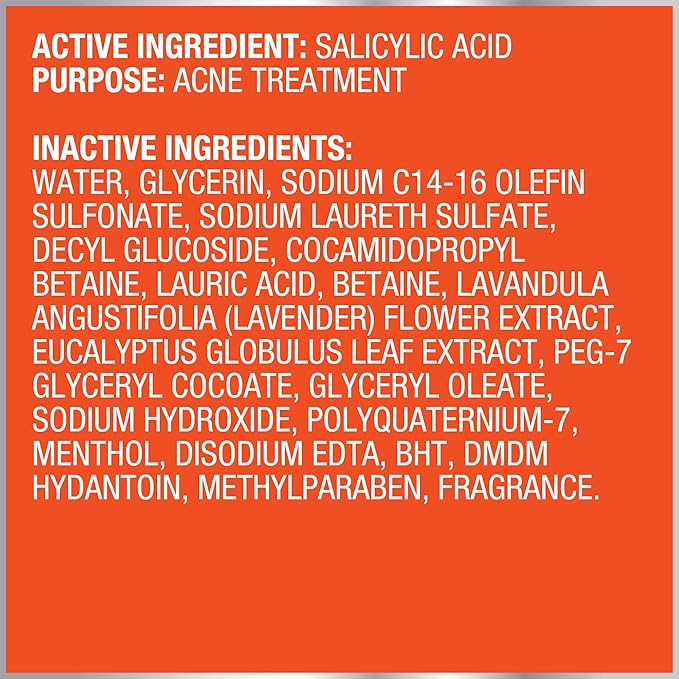 Bioré Blemish Fighting Ice Cleanser Face Wash with Salicylic Acid, Clears and Helps Prevent Acne Breakouts, Cools & Refreshes Skin, Oil Free, 6.77 Oz