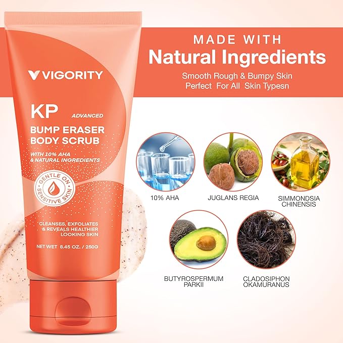 VIGORITY Women’s Balance & Glow Duo – KP Body Scrub + Estrogen Cream