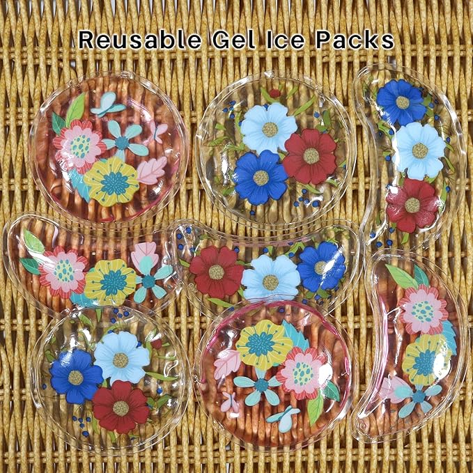 ZNÖCUETÖD Reusable Gel Eye Pads for Puffiness & Dark Circles - Cold/Warm Therapy Compress with Cooling Under Eye Patches, Reduces Wrinkles & Redness, Pain Relief Eye Mask for Relaxation