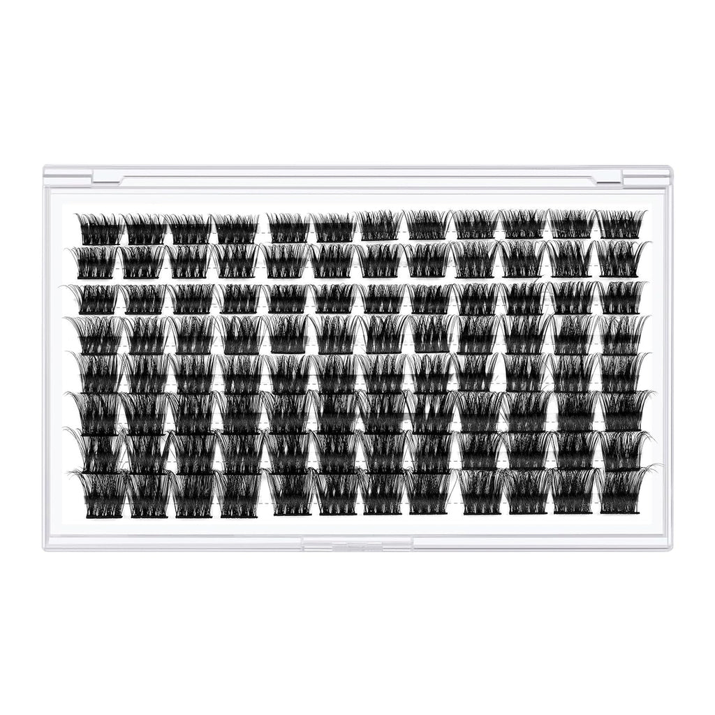 Lash Clusters,96 Pcs Cluster Lashes D Curl 10-18MIX DIY Lash Extensions Eyelash Clusters,KEYYOU Volume Wispy Individual Lashes Soft&Comfortable Easy DIY at Home(Y30,D-10-18MIX)