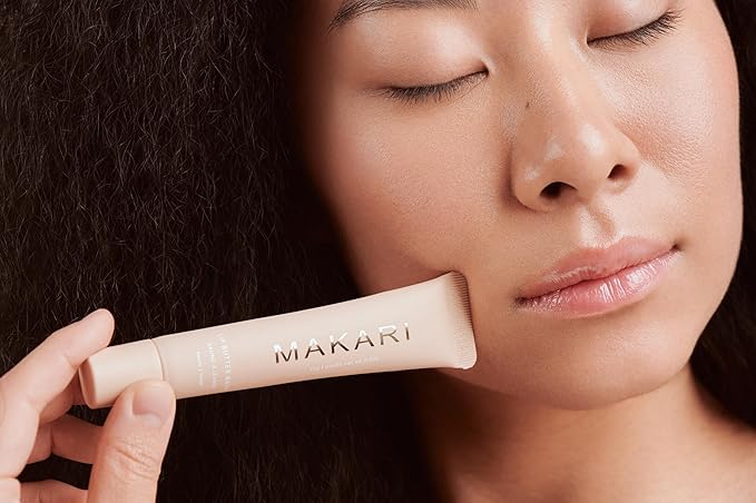 Makari Vanilla Lip Butter Balm, Ultra-Nourishing Moisturizer for Dry, Chapped Lips, Vanilla Flavor, Lightweight Non-Greasy Formula for Daily Hydration, All Skin Types, 0.5 oz