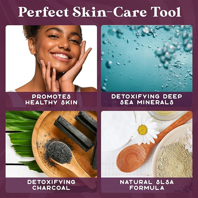 Purple Canyon Mineral Mud Bath Bombs | Deep Sea with Arctic Clay and Spirulina | Vetiver and Sandalwood Scented Bath Bomb Set