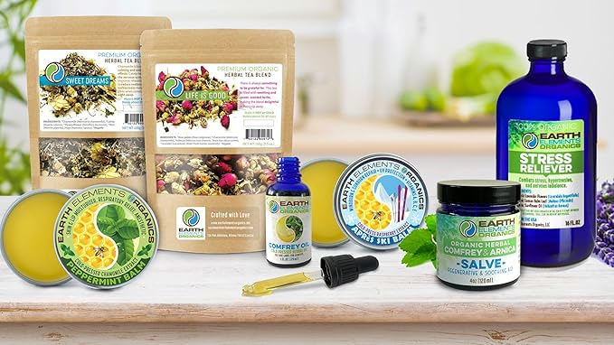 Organic Comfrey Oil Raw, Infused, Pressed Herbal, Comfrey Leaf, Sunflower Seed 4 fl.oz.