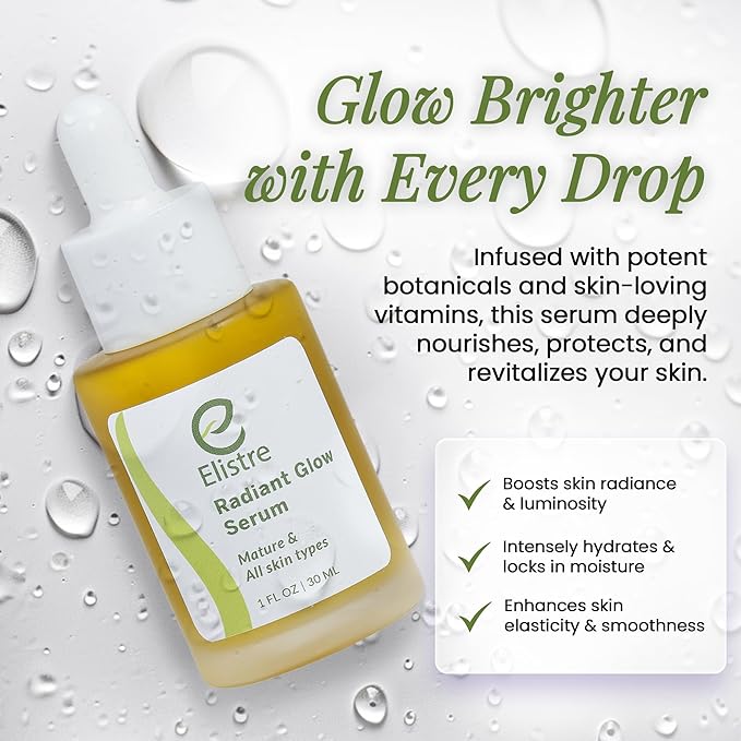 Radiant Glow Serum, 1 fl oz For Mature and All Skin Types