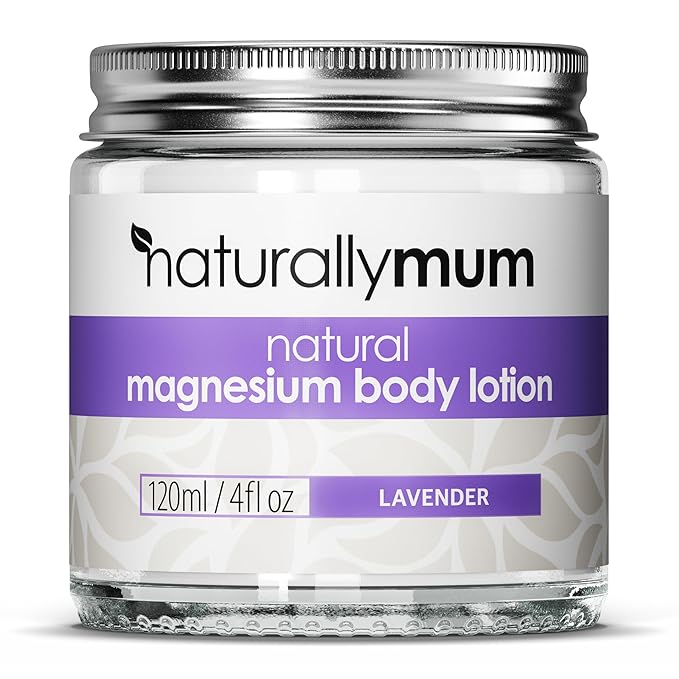 Magnesium Body Lotion [NATURAL & VEGAN] - Topical Magnesium Chloride Cream Lotion Support for Sleep, Bone, Heart & Muscle Health - Lavender - Made in UK & Safe for Kids