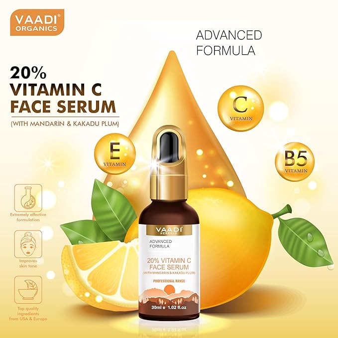 Vitamin C Face Serum (20%) with Mandarin & Kakadu Plum 30 ml