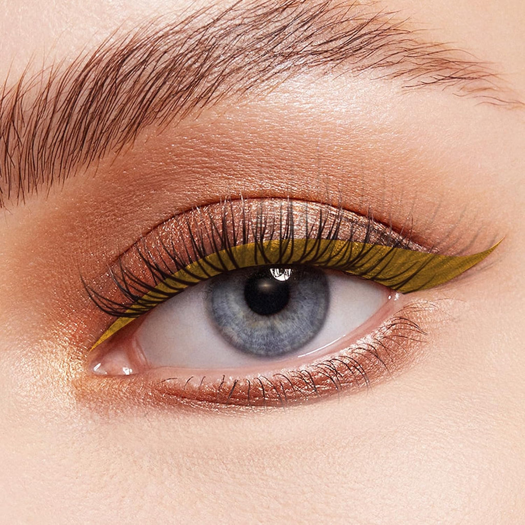 Witch's Pouch Gel Eyeliner Pencil Waterproof Smudge Proof, Long-Lasting Eye Liner, High-Intensity Colored Waterproof Eyeliner, Ultra-Smooth Korean Eye Pencil Eye Makeup (07 Yellow)