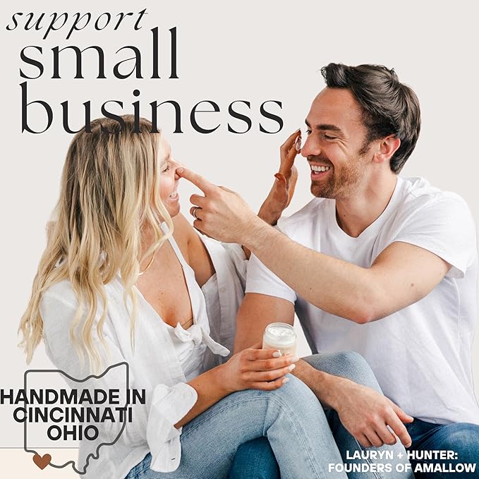 100% Grass Fed Beef Tallow Skincare & Lip Balm Set - Whipped Moisturizer for Face & Body (Vanilla Latte) + All Natural Tallow Lip Balm (Vanilla Dream)