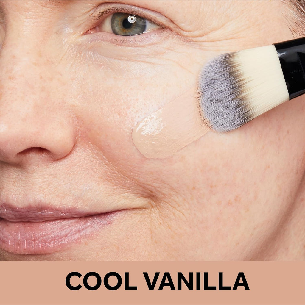 No7 Protect & Perfect Advanced All in One Foundation - Cool Vanilla - Age Defying Foundation Makeup with SPF 50 - Makeup Base Cream Helps to Reduces Redness & Blurs Visible Pores (30ml)