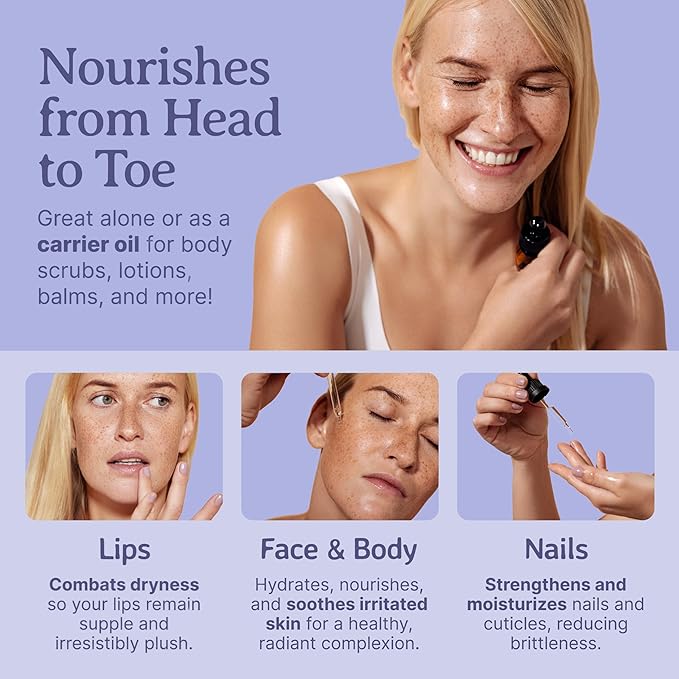 Bella Terra Oils - Organic Borage Seed Oil 4 oz - Rich in GLA, Pure & Untouched, Abundant in Omega-6 Fatty Acids, Elevate Skin's Natural Radiance & Softness