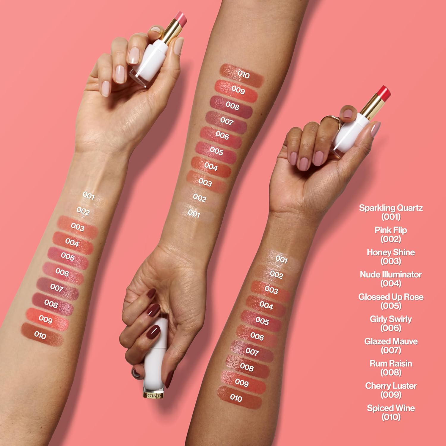 REVLON Super Lustrous Glass Shine Balm, Hydrating Tinted Lipstick, Sheer, Glossy Shiny Finish, 001 Sparkling Quartz, 0.11 oz