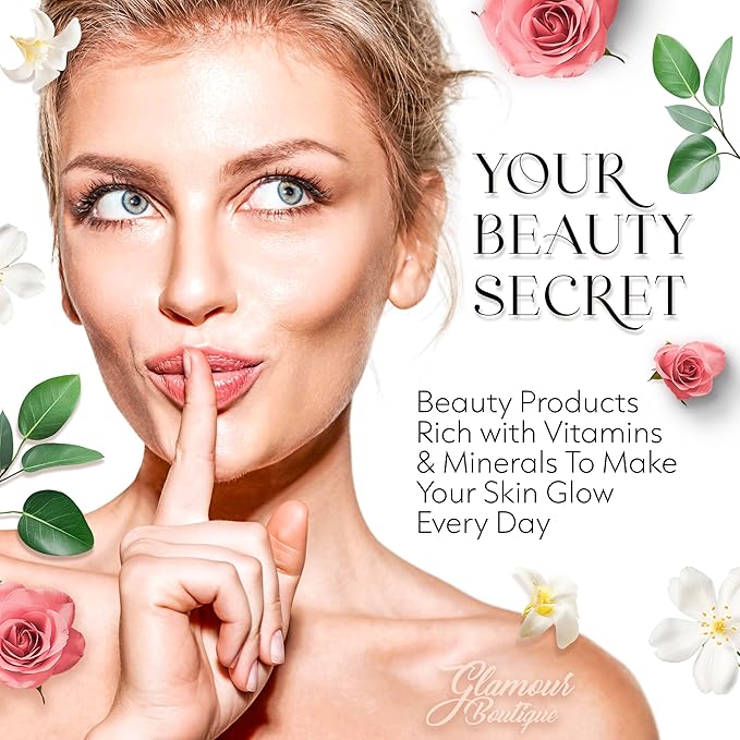 Luxury Spa Gift Set for Women - 9 Piece Self Care Package with Full Size Products, Plant-Based Superfoods, Minerals & Vitamins - Her Box