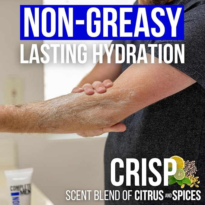 Body Lotion for Men, for Dry Skin: Non-Greasy Hand & Body Moisturizer with Shea Butter, Aloe Vera, 24 Hour Hydration, Mens Lotion for Dry Skin