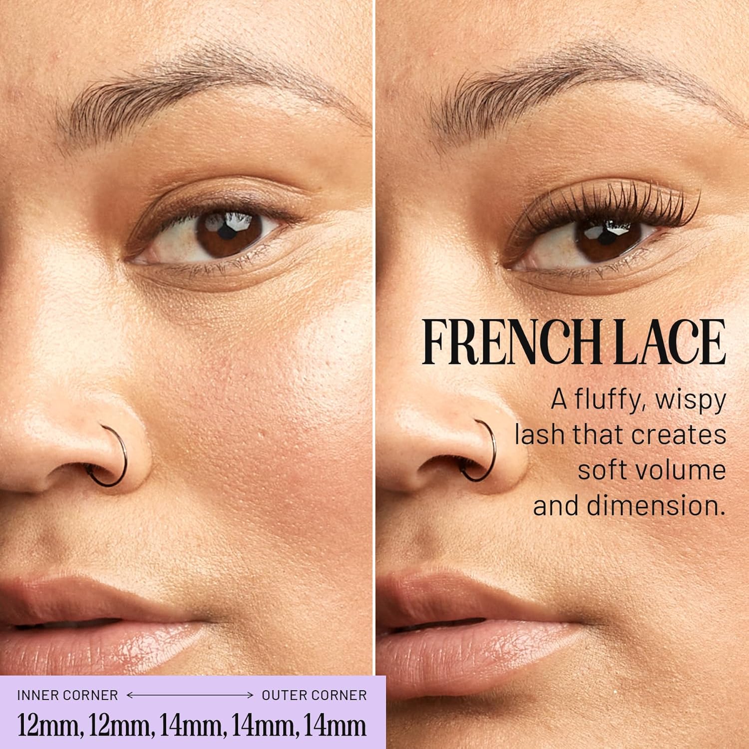 Lilac St - French Lace Glamorous Faux Eyelash Clusters (16mm) - Delicate & Wispy - DIY Lash Extension Wisps - Lightweight & Lifelike - Korean Silk - Lasts 10 Days - Cruelty Free, Vegan - 10 Lashes