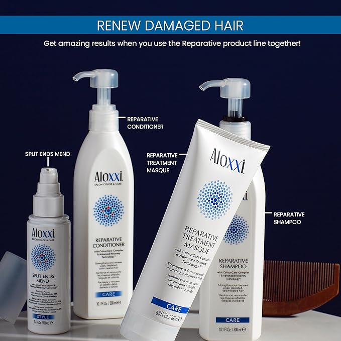 ALOXXI Repair Hair Mask for Color-Treated Hair - Hair Treatment Mask with Keratin & Peptides - Deep Treatment Masque for Dull & Damaged Hair, 16.9 Fl Oz