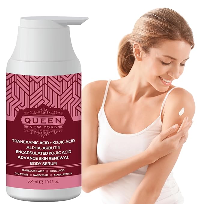 QUEEN TRANEX LOTION | MILKY Body Serum- Kojic Acid Alpha Arbutin Glycolic Acid Salicylic Acid Niacinamide